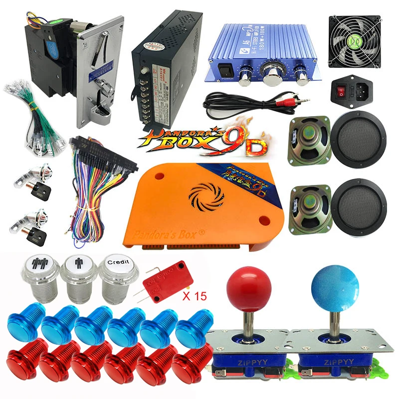 Набор сделай сам 2222 в 1 джойстик Pandora Box для настольных игр приемник монет Bartop