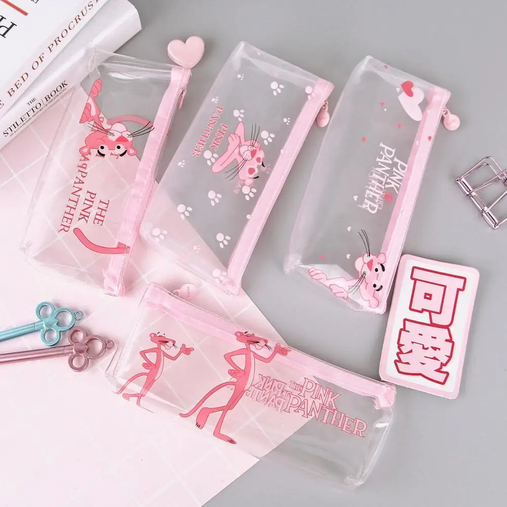 1 шт. розовый Леопардовый простой пенал сумки Kawaii для девочек чехол-карандаш прочный большой емкости школьные принадлежности Канцтовары высокое качество