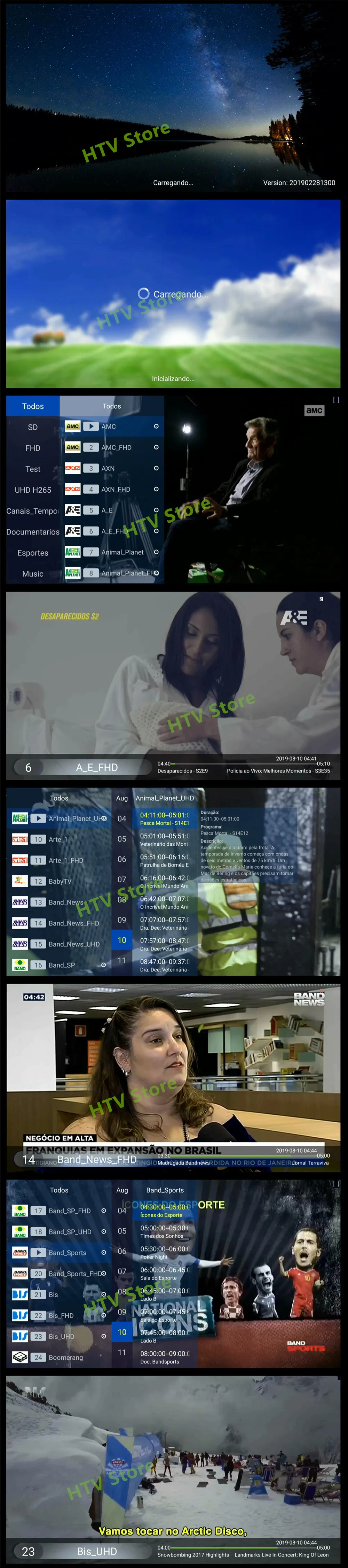 Ai tak pro 1 коробка HTV B tv B9 BOX Бразилия IP tv Android box 4K бразильские Бесплатные Каналы подписка с VOD воспроизведения и Live