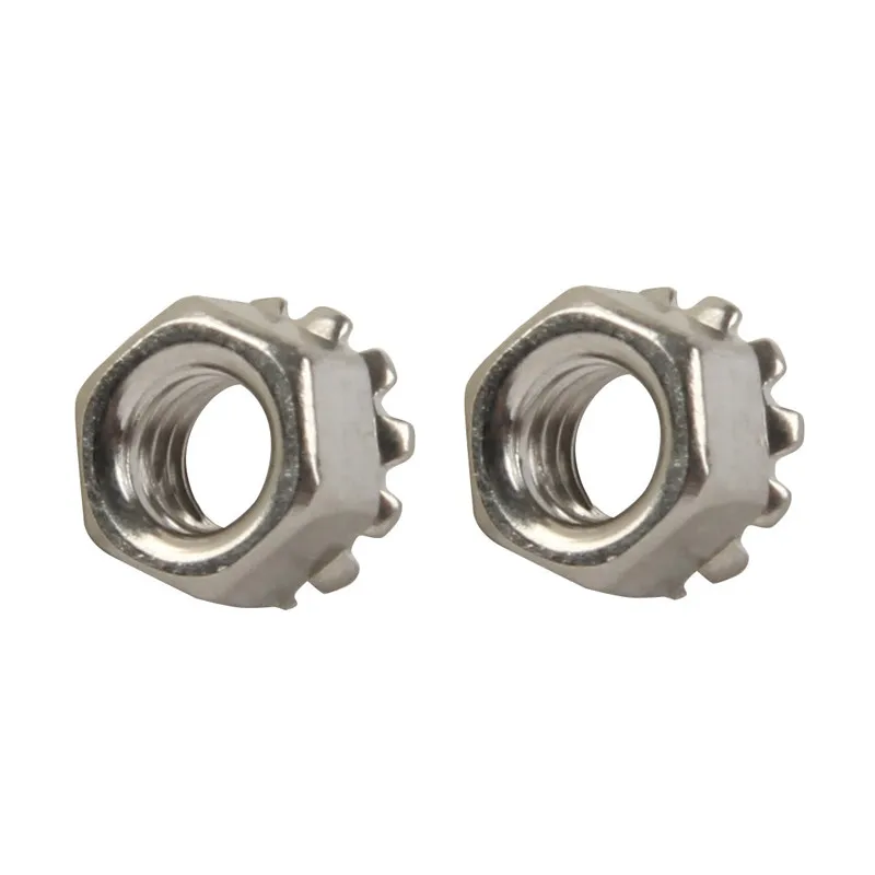 

50 шт., шестигранная гайка M3 M4 M5 M6 K-type K-Lock