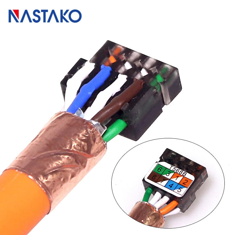 Инструмент RJ45 Cat7 Cat6A разъем 8P8C экранированный выходной Модульные вилки