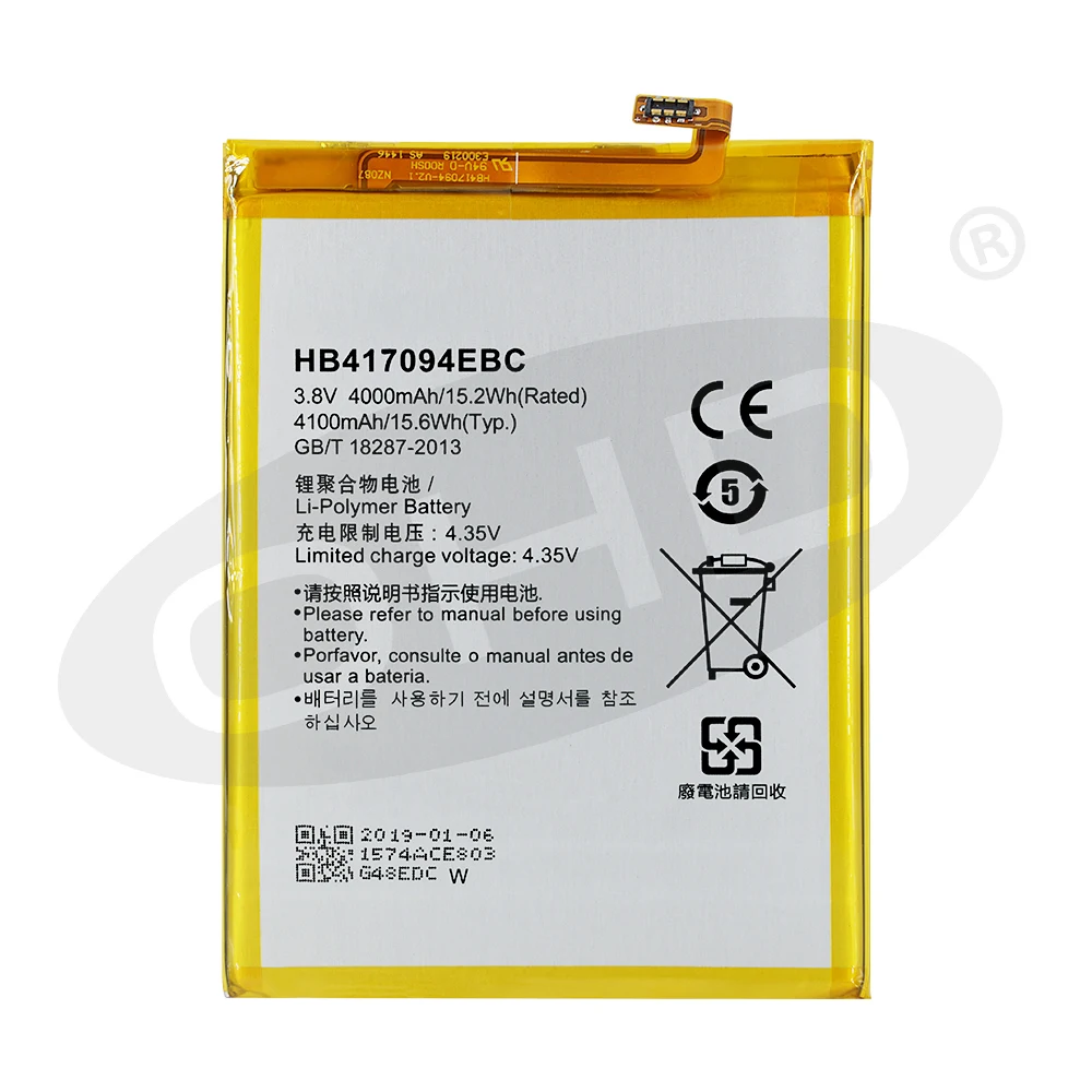 OHD оригинальный аккумулятор высокой емкости HB417094EBC для Huawei Ascend Mate 7 MT7 TL00 TL10 UL00 CL00