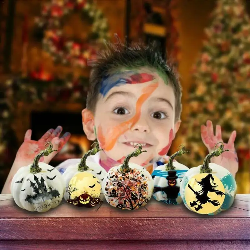 6 шт. искусственный мини-пенопластовый рисунок на Хэллоуин белый DIY реквизит для