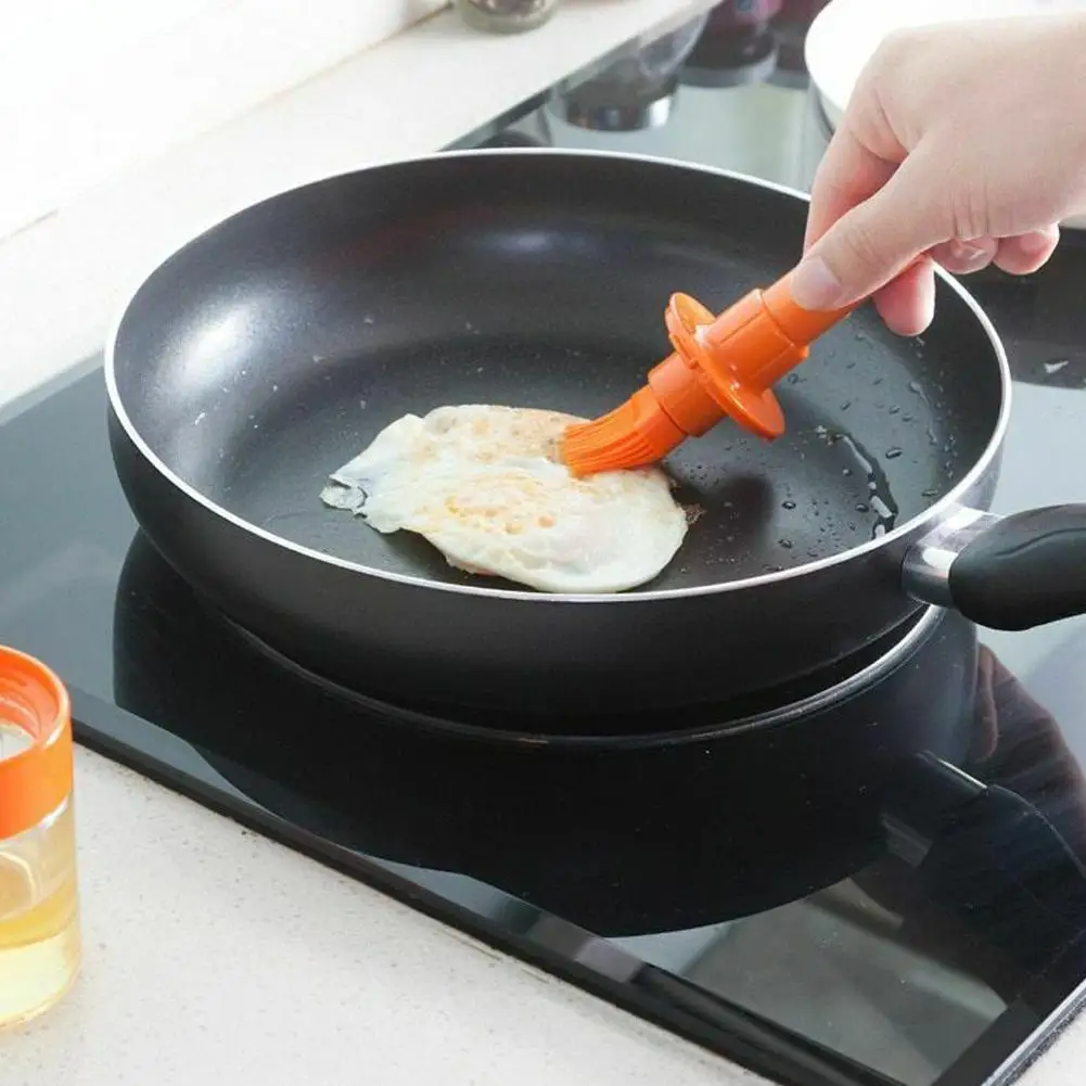 Силиконовая Термостойкая масляная щетка портативная бутылка с щеткой для гриля