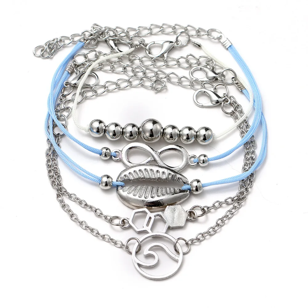 Новые Богемские из камней правильной геометрической формы браслет комплект