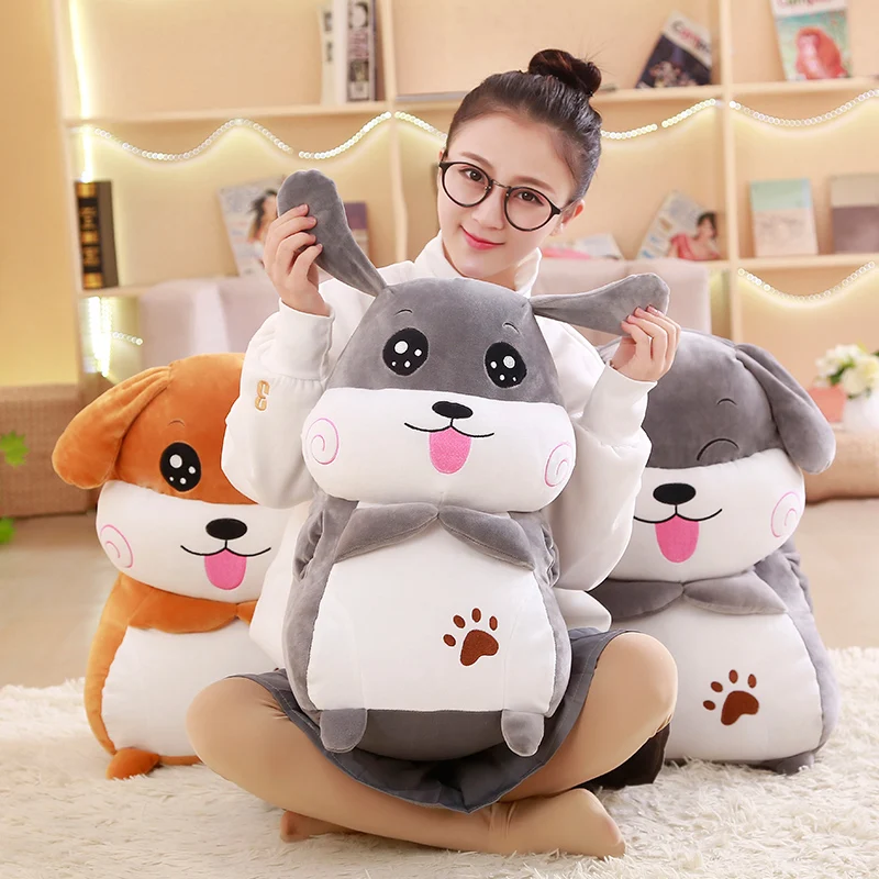 Горячие Новые 2020 Huggable мягкие тела пара Полосатый Большой собака кукла Домашнее