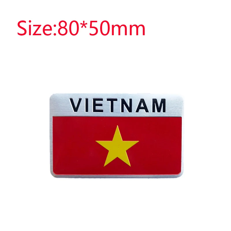 Вьетнам Красный флаг с аппликацией в виде Золотой звезды значок Тонкий