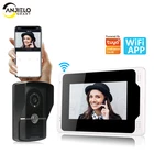 Домашний видеодомофон Tuya Smart HD 1080P, проводной Wi-Fi ЖК-дисплей 7 дюймов, 1200TVL IP65, наружная камера, видеодомофон, система обнаружения движения