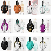 2021 new anime hoodie cosplay costume haikyuu men women long sleeve hooded teen zipper jacket autumn fashion hot sale sportswear