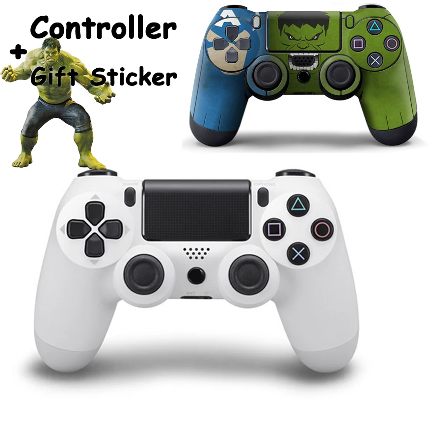 

Game Console Wireless Bluetooth Controller Joystick with Sticker for Playstation PS4 Gamepads Touch Function Double Shock