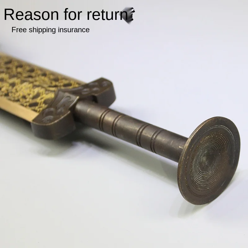 

1:1 Restore Sword of Goujian Pure Copper Crafts Sword Metal Ornaments Crafts Not Open Blade