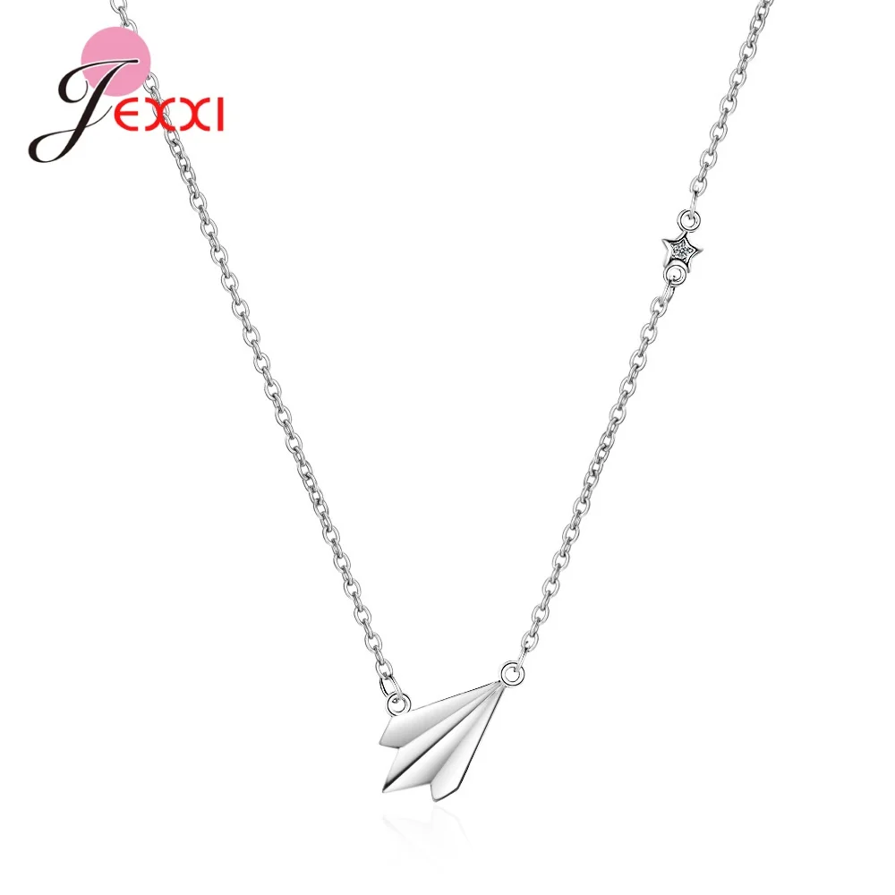 

Корейский тренд, женское ожерелье с подвеской из стерлингового серебра 925 пробы, свадебное ожерелье с длинной цепочкой