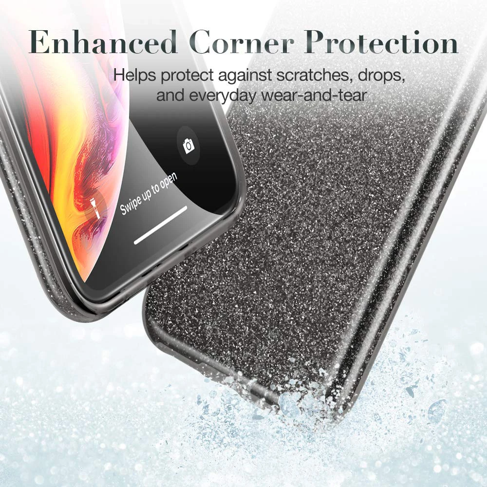 Блеск искристый Блестящий противоударный бронированный чехол для iPhone 11 Pro Max