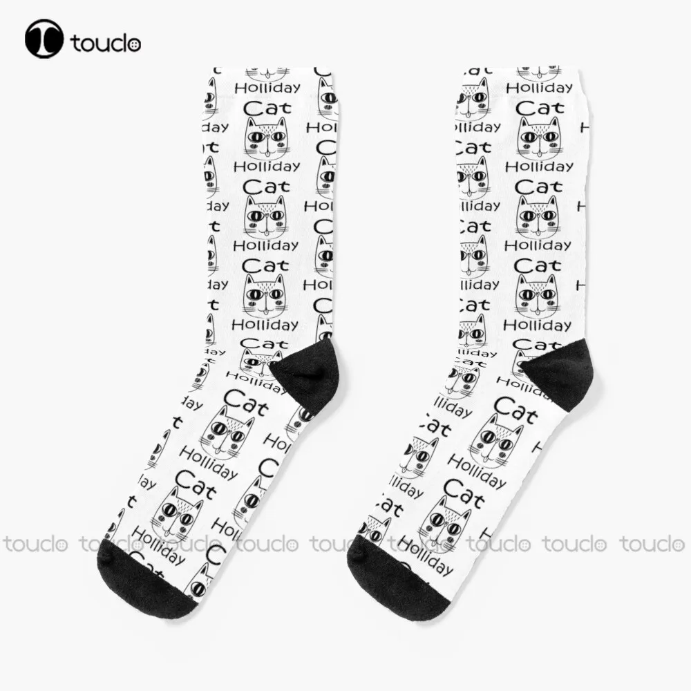 

Cat Holliday Socks Red Socks Personalized Custom Unisex Adult Teen Youth Socks Halloween Christmas Fashion New Gift Funny Sock