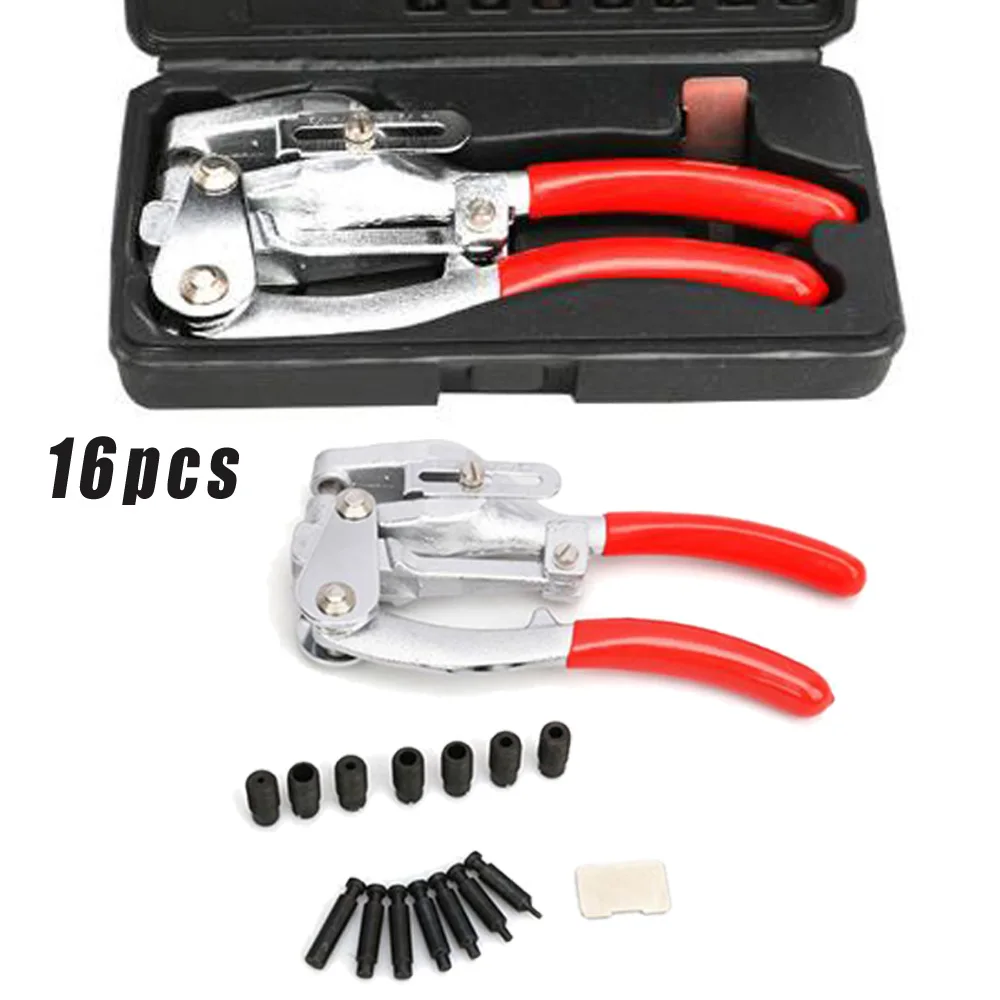 

Hole Punching plier Puncher Hand tools Supplies 16pcs Chrome vanadium Leather