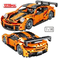 city technical supercar sports car model building blocks mechanical racing vehicle racer moc bricks toys for children