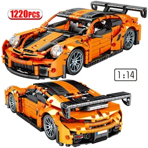 City Technical Supercar Sports Car Model Building Blocks Mechanical
Racing Vehicle Racer MOC Bricks Toys For Children