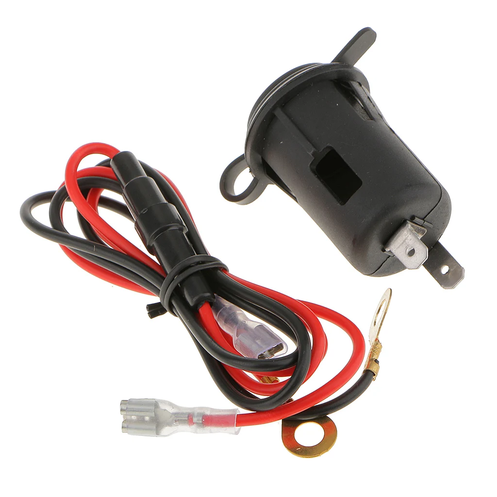

12V Socket Motorcycle/Bike Waterproof Cigarette Lighter Power Socket & Cord