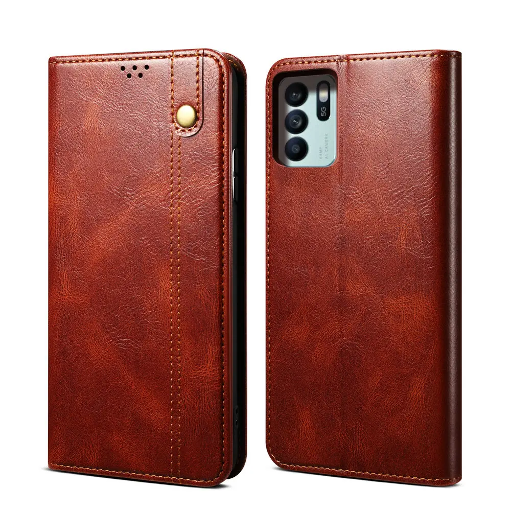 

Reno 6 Z 5G 2021 Luxury Case Leather Texture Book Skin Phone Etui for OPPO Reno 6 Pro Plus Case Reno6 Z 6Z Flip Cover Shockproof
