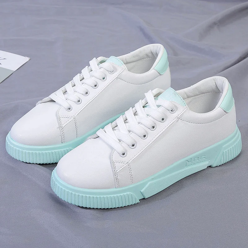 Sapato feminino zapatos mujer; коллекция года; женская обувь для тенниса; спортивная обувь; Tenis Blancos; кроссовки на плоской подошве для прогулок; Tenis Plataforma; дешево; 7 - Цвет: Синий