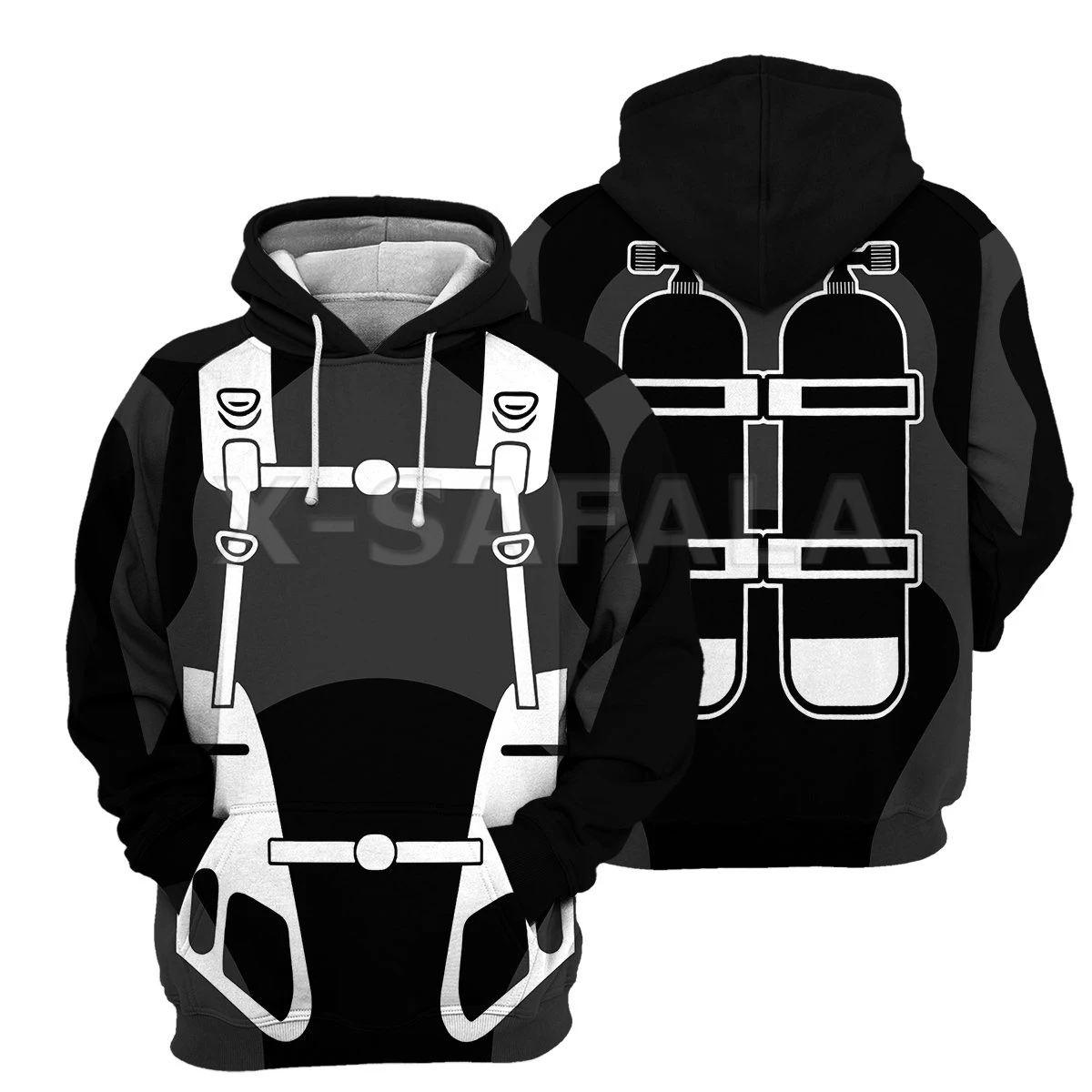 

Scuba Diving Costume 3D All Print XS-7XL Hoodies Man Women Harajuku Outwear Zip Up Mens Pullover Sweatshirt Casual Unisex Jacket