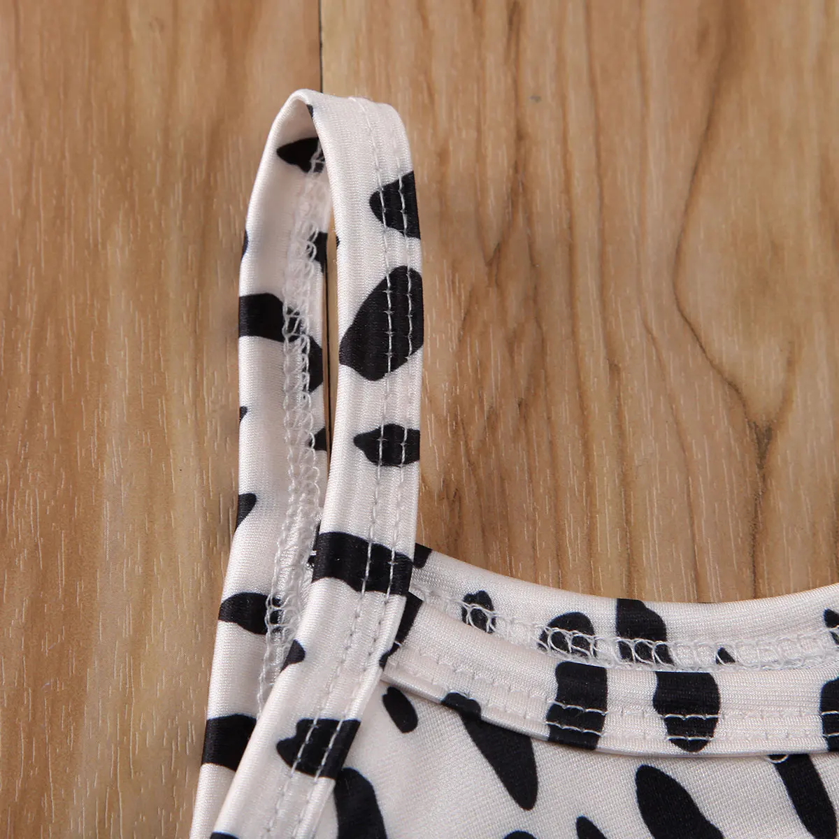 Новинка 2020 года Купальник-танкини с леопардовым принтом для маленьких девочек