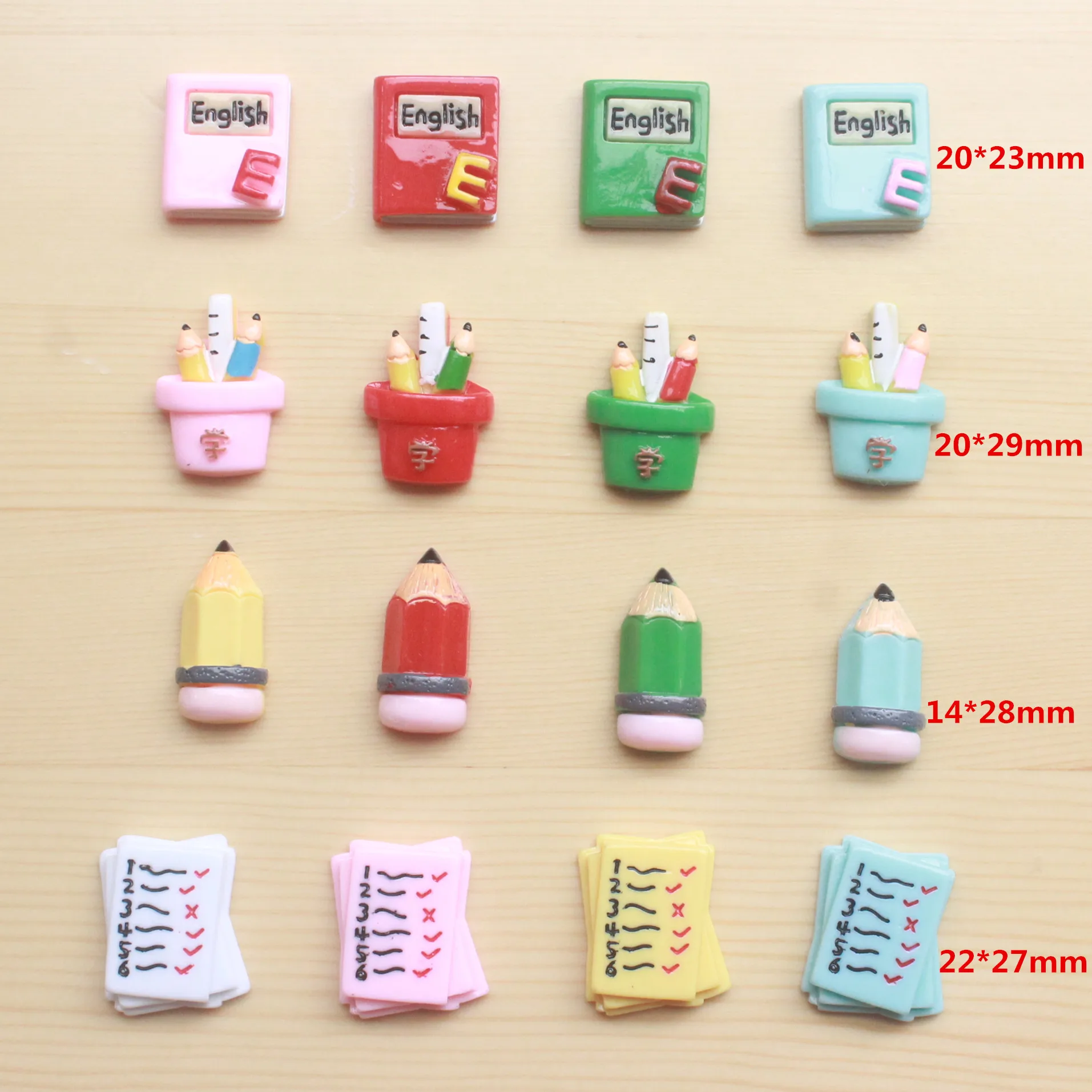 10 штук искусственный бриллиант из смолы мини Чехол книжка с карандаш экзамен