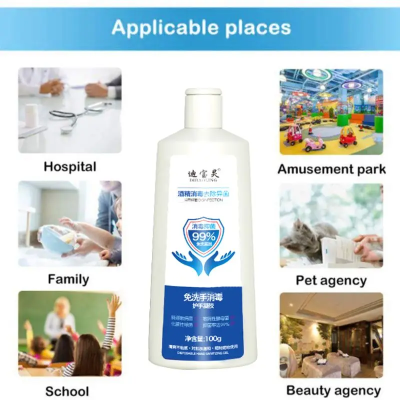 100 г гель для дезинфекции рук активный спирт не требуется вода антибактериальное