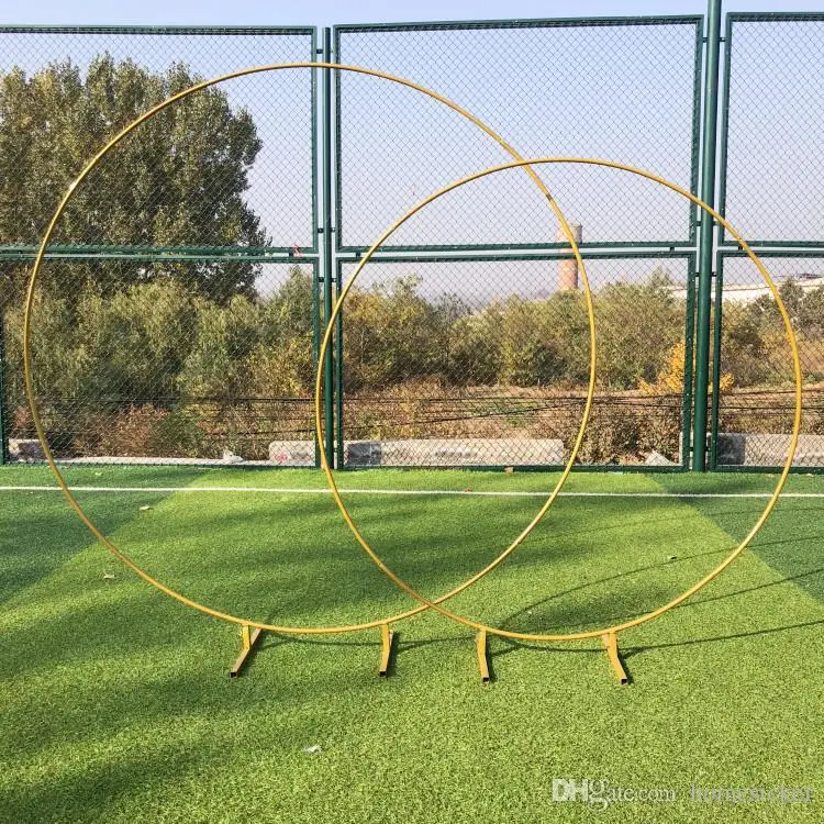 Большие размеры свадебные Железные круглые кольца Арка-Рама декорация фона