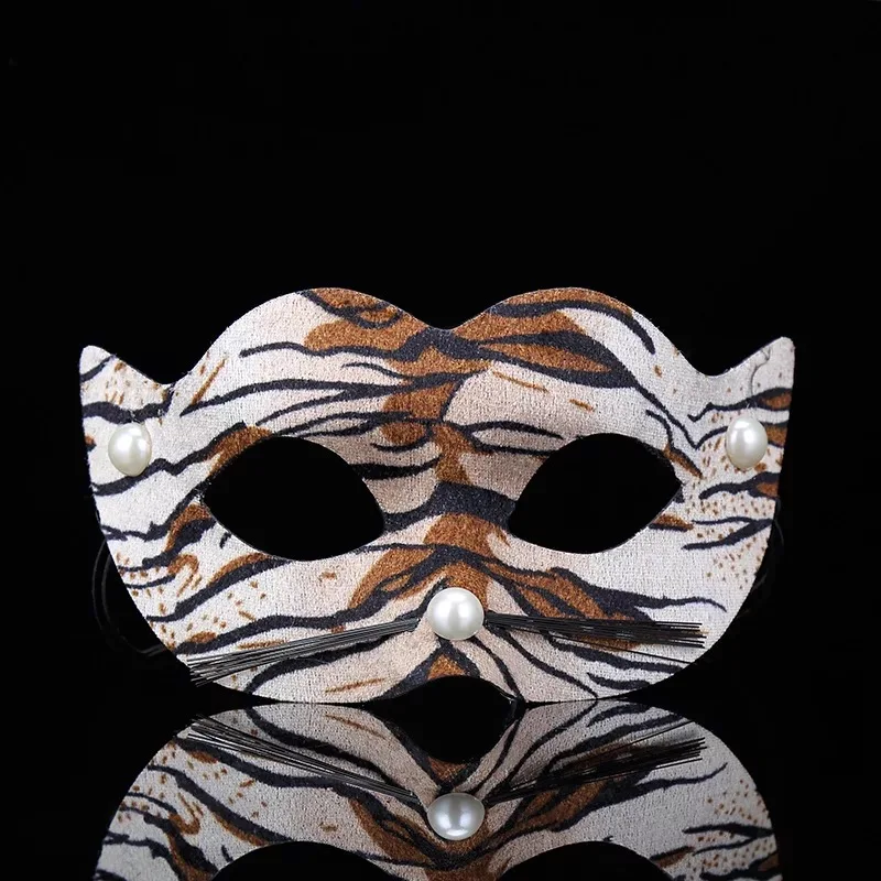 Сексуальная маска для девушек Хэллоуин леопард кот тигр милый костюм реквизит