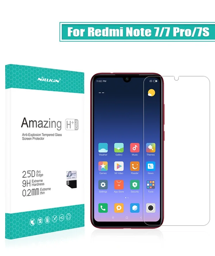 H Plus Pro 2.5D Защитное стекло для экрана redmi note 7 6,3 ''NILLKIN Amazing H/H+ PRO 9H из закаленного стекла для xiaomi redmi note 7 pro redmi note 7s - Цвет: H Plus Pro 2.5D