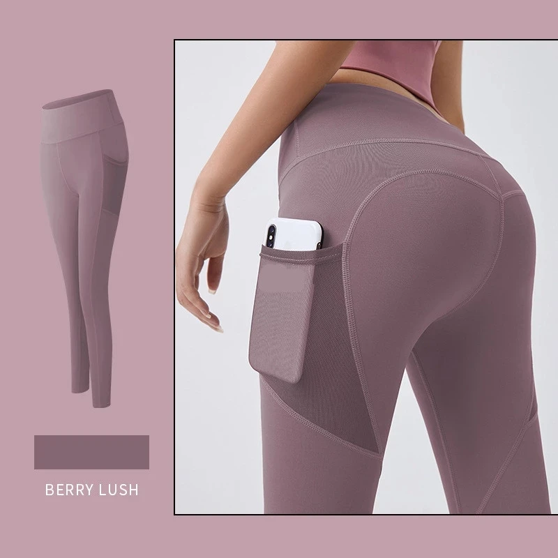 Women's Clothing 2021 Fitness Leggings Push Up Women High Waist Pocket Workout Leggins Fashion Casual Leggings Mujer 9 Color