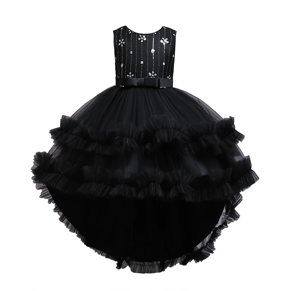 Новое жаккардовое платье с лепестками для девочек на выпускной | Детская одежда и