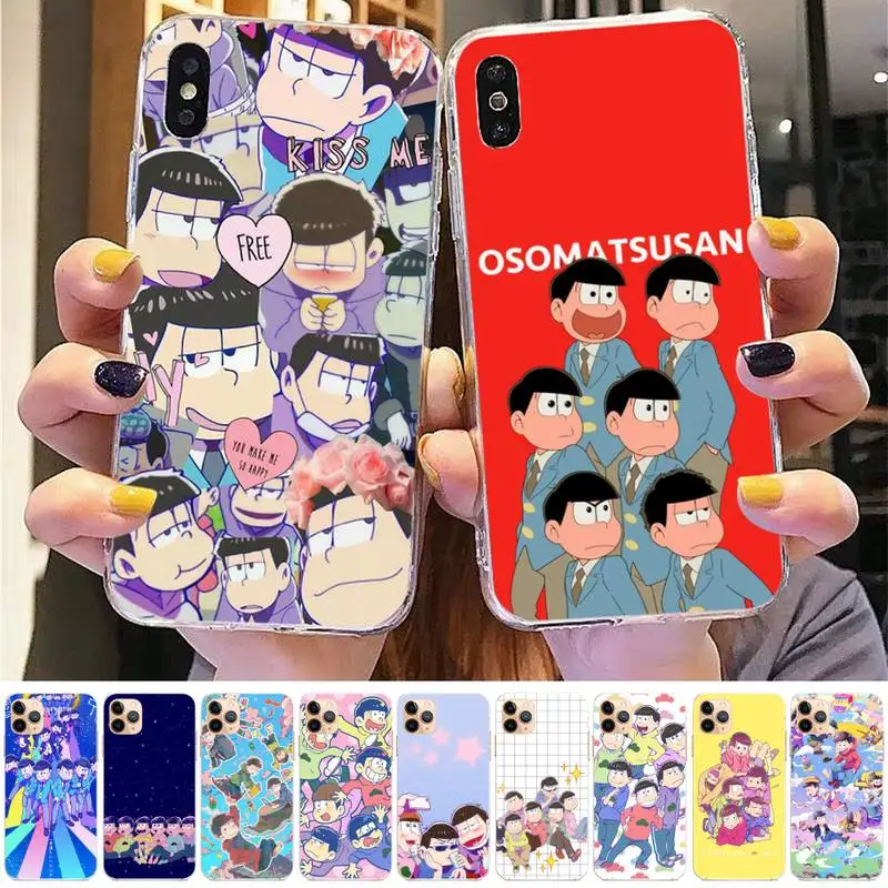 

anime Osomatsu san Phone Case for iphone 13 8 7 6 6S Plus X 5S SE 2020 XR 11 12 pro XS MAX