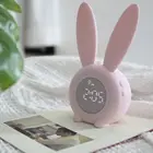 Bunny детский будильник, детские часы для тренировки сна, светильник для детей, 5 мелодий звонка, таймер сна