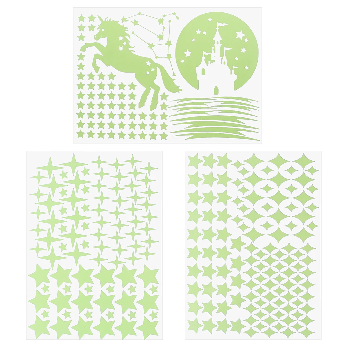 289 шт. светящиеся пасты со звездами флуоресцентные звёзды настенные Стикеры для
