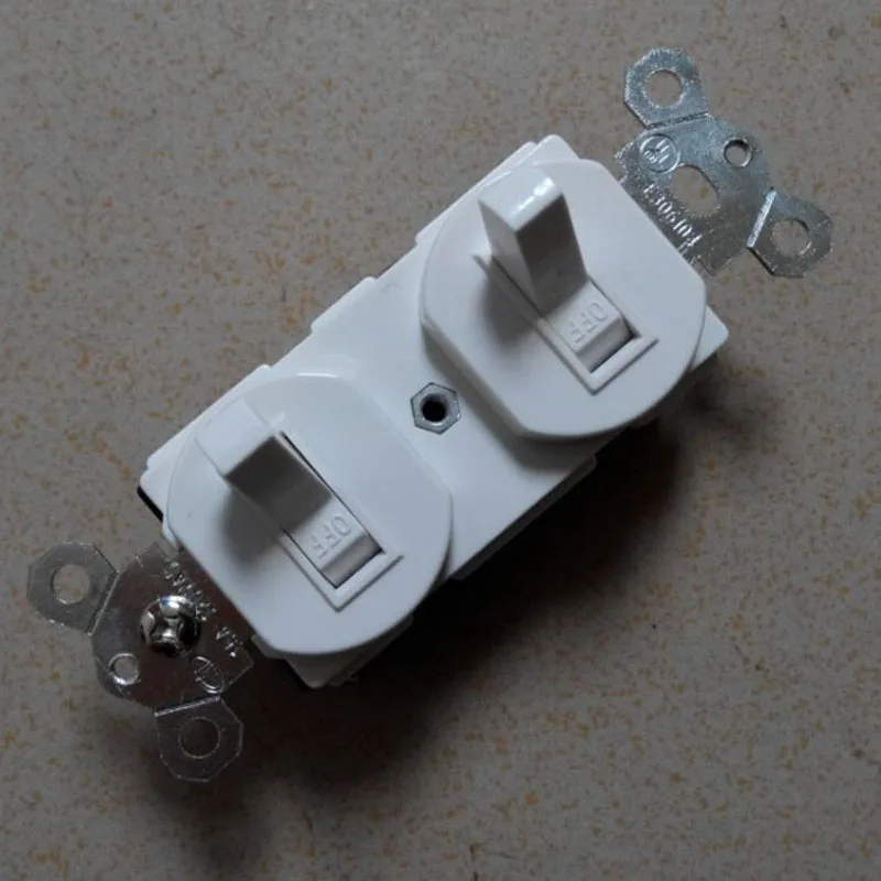 Американский 2-битный переключатель электрический вкл./выкл. С двойным