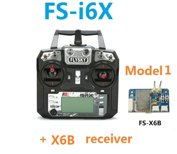 I6X X6B receiver Flysky FS-i6X 10CH 2,4 ГГц AFHDS RC I6X передатчик с FS-iA6B FS-iA10B FS-X6B FS-A8S приемник для RC вертолет лодкой - Цвет: I6X X6B receiver