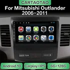 Автомобильный мультимедийный плеер, Android 10,0, DSP, RDS, IPS, радио, GPS-навигация, Wi-Fi, CarPlay, для Mitsubishi Outlander xl 2 2006-2011, 2din
