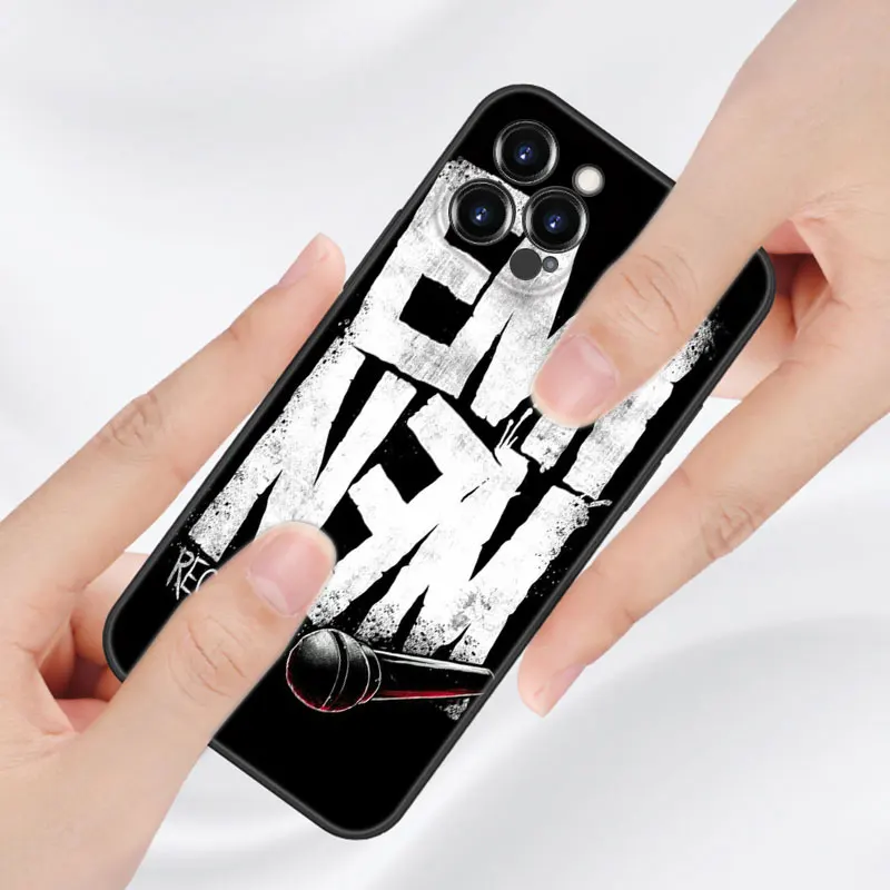 Чехол Rapper Eminem для Apple iPhone 13 12 Mini 11 Pro XS Max XR X 8 7 6S 6 Plus 5S 5 SE 2020 мягкий черный чехол из