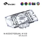 Bykski водяного охлаждения ПК Видеокарта кулер 3070 3060Ti блок GPU воды для ASUS RTX3070 двойной N-AS3070DUAL-X-V2