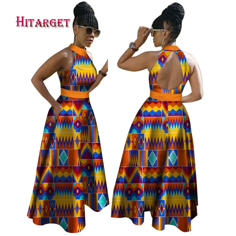 Новинка 2020 африканские платья с вощеным принтом для женщин вечерние из хлопка