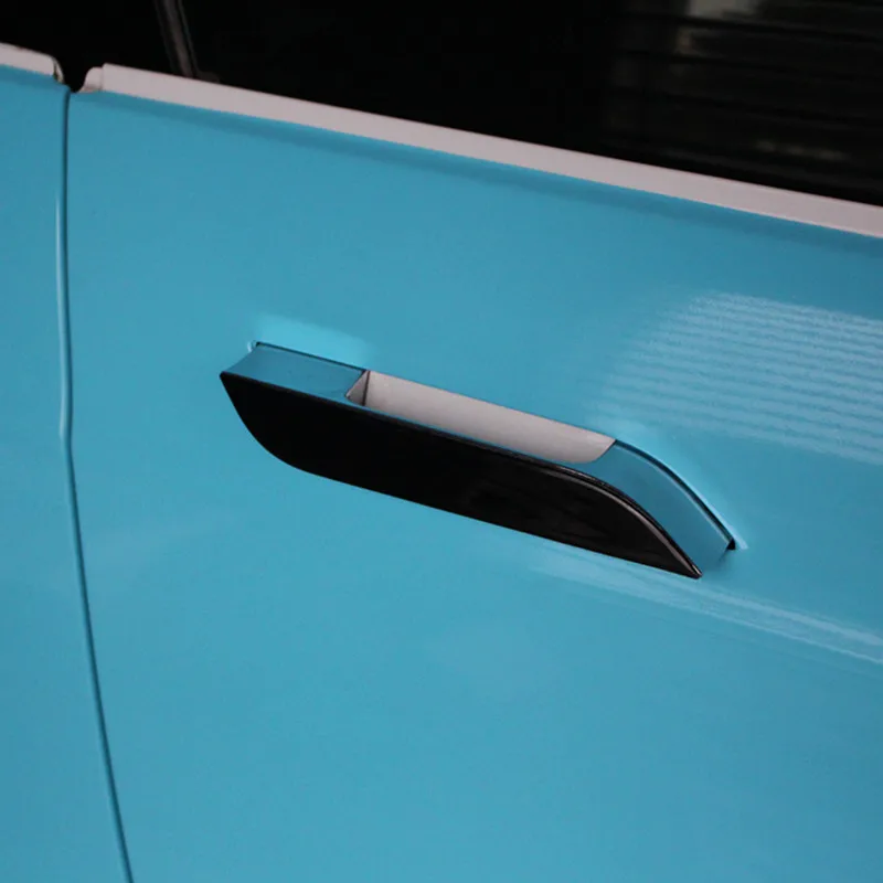 Набор цветных защитных 3d-наклеек на дверную ручку Tesla Model S | Автомобили и