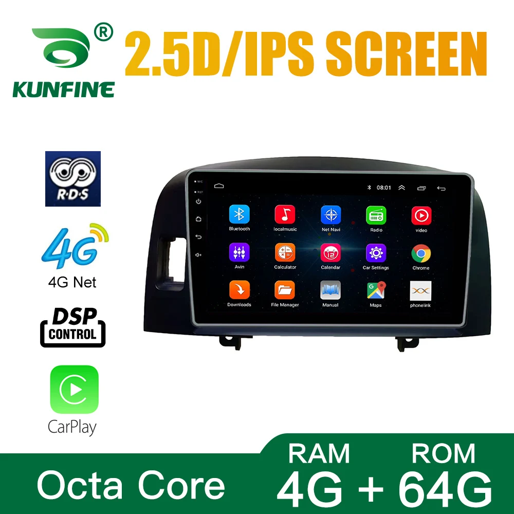 

Octa Core Android 10.0Car DVD GPS Navigation Player Deckless Car Stereo for HYUNDAI Sonata 2004 2005 2006 2007 2008 2009 radio