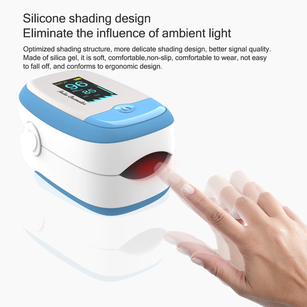 Оксиметр медицинский со светодиодный кой Пульсоксиметр Пальчиковый