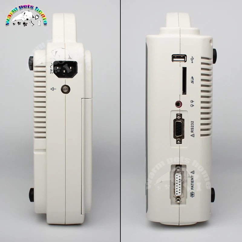 Животных собак кошек цифровой 3 канальный электрокардиограф портативный