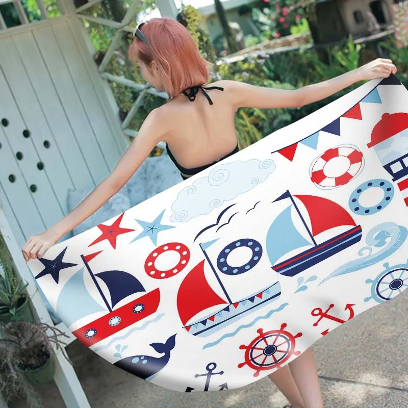 Мягкое банное полотенце с 3D цветком и национальным флагом Парижа большие