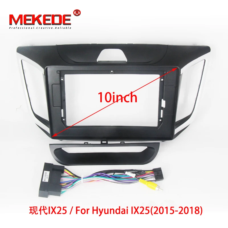 MEKEDE Car Radio Fascia Frame Dash панель для Hyundai IX25/Creta 2014 2015 головное устройство автоустановки