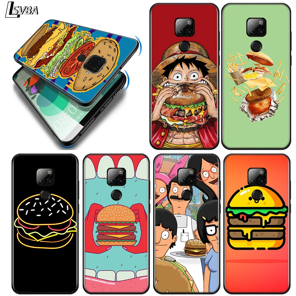 

Delicious hamburger For Huawei Y9S Y9A Y9 Y8P Y8S Y7P Y7A Y7 Y6S Y6 Y5P Y5 PRO Lite Prime 2020 2019 2018 Phone Case