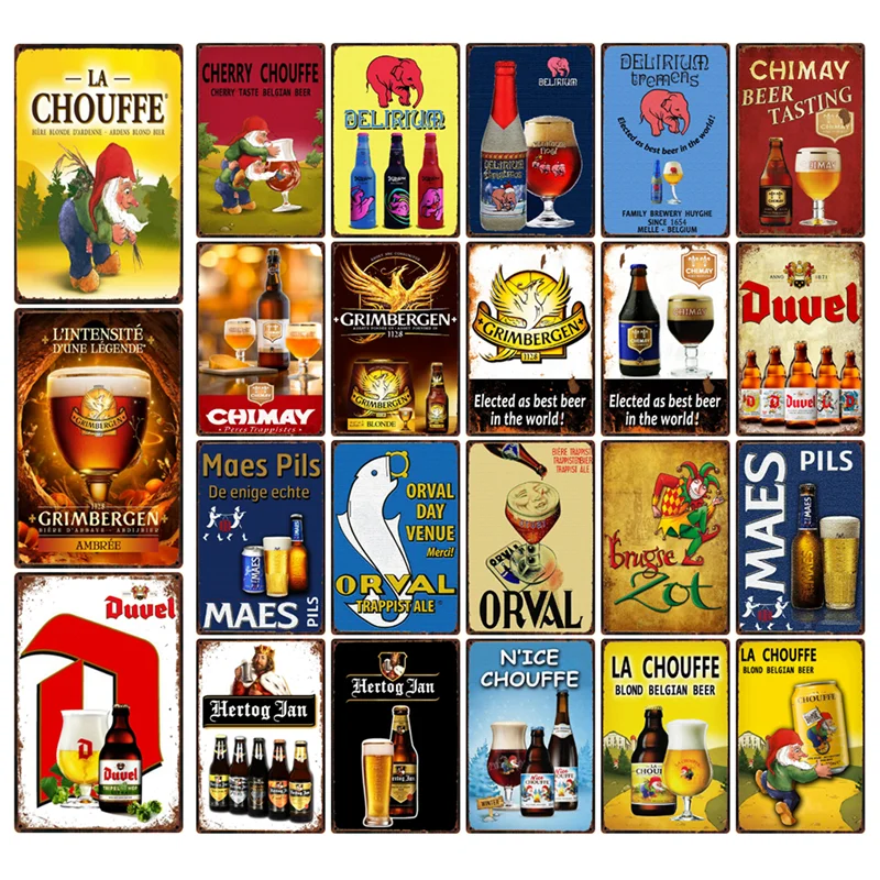 [Mike86] Бельгия пива в интернет магазине La Chouffe Chimay дювель Orval металлическая